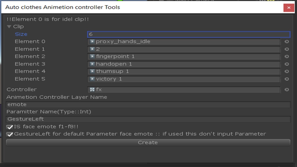 Vrchat Auto clothes change AnimatorController Tools