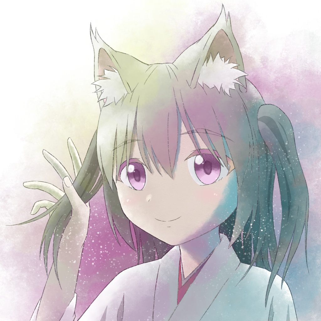 いもーも(妖狐)枕カバー