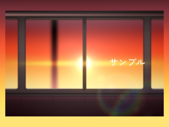 【無料】車窓アニメ風背景