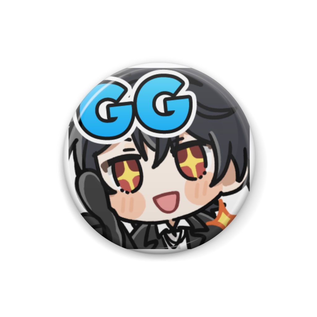 黒瀬夜光ggスタンプ缶バッジ