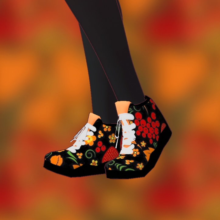 Floral Sneakers for VRoid