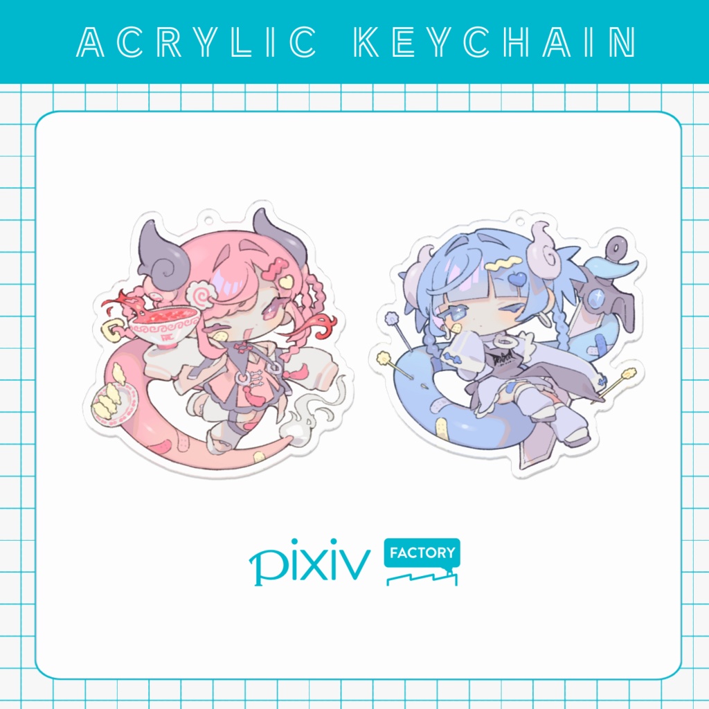 【pixivFACTORY版】ドラゴンアクリルキーホルダー