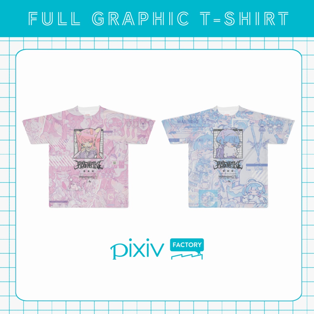 【pixivFACTORY】フルグラフィックTシャツ