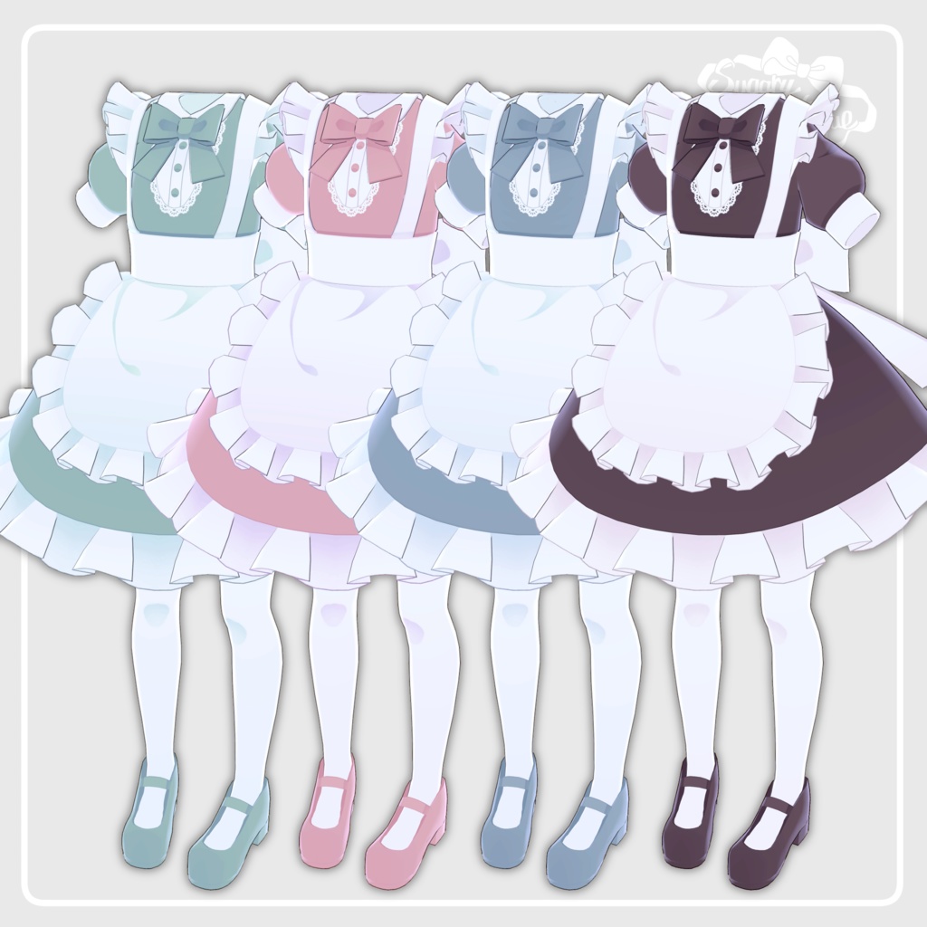 【こまどアバター対応】メイド服