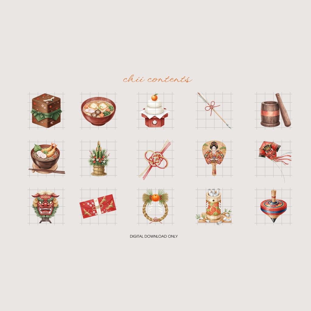 🌿 Wabi Sabi Japan |静寂と美の“和”クリップアートコレクション 🌿