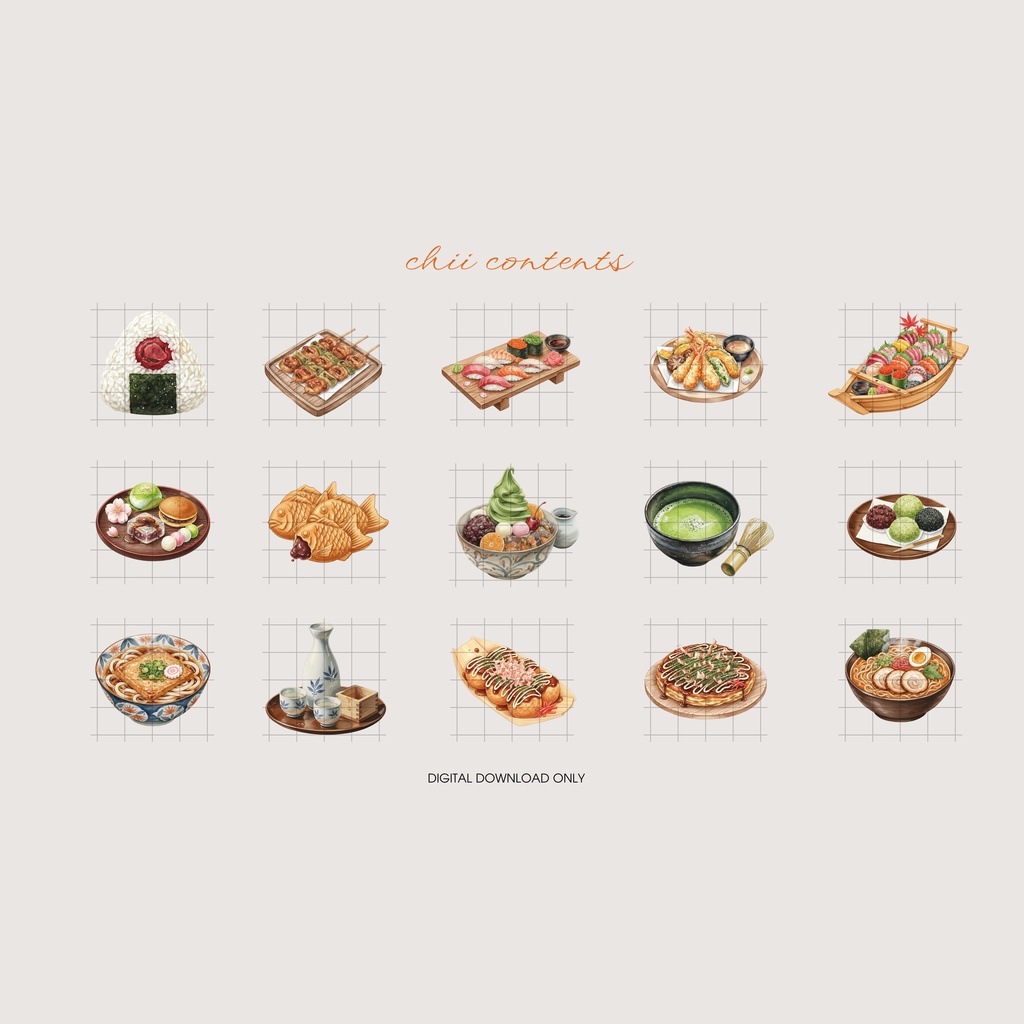 🌿 Wabi Sabi Japan |静寂と美の“和”クリップアートコレクション 🌿