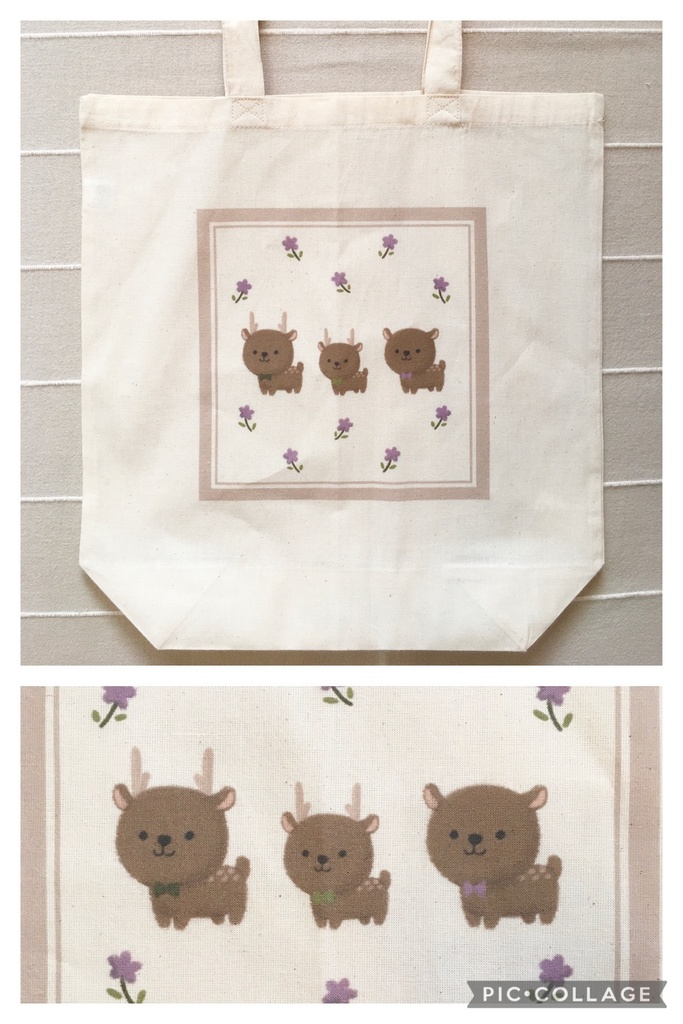 鹿ちゃん家族 エコバッグ