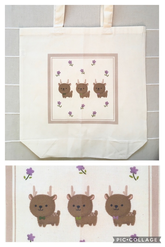 鹿ちゃんトリオ エコバッグ