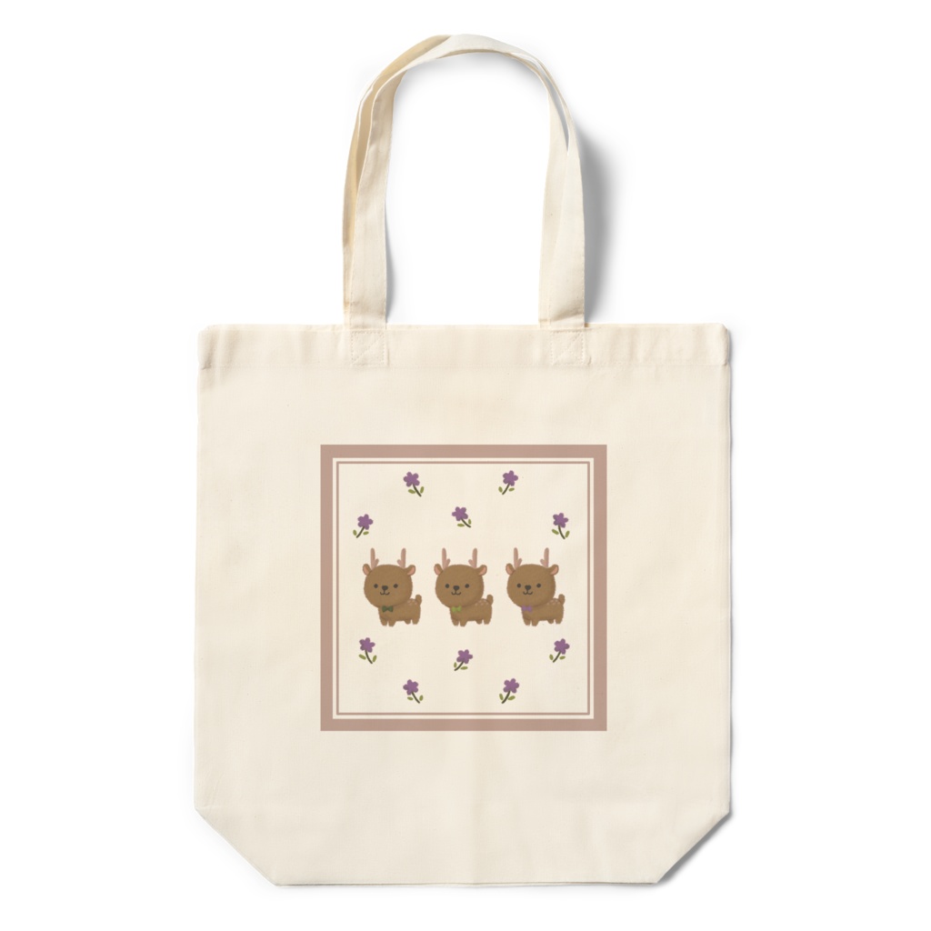 鹿ちゃんトリオ エコバッグ