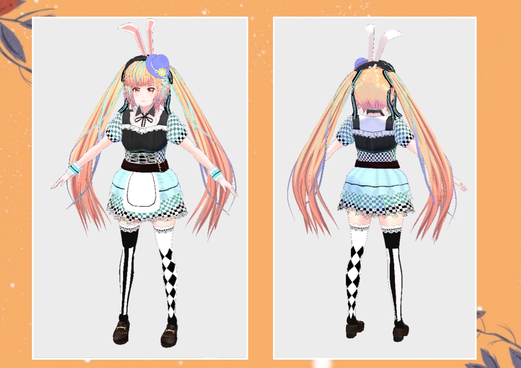 Vroid ハロウィン アリス風コスチューム 無料アクセあり