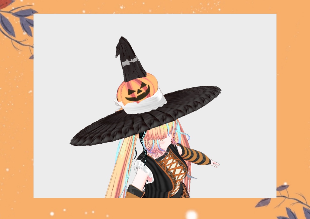 Vroid 衣装 ハロウィン 魔女 魔女の帽子 (10/30に増量)