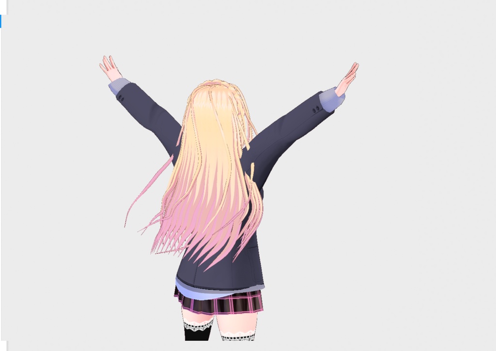 VRoid お嬢様風ヘアー 髪変マテリアル入り