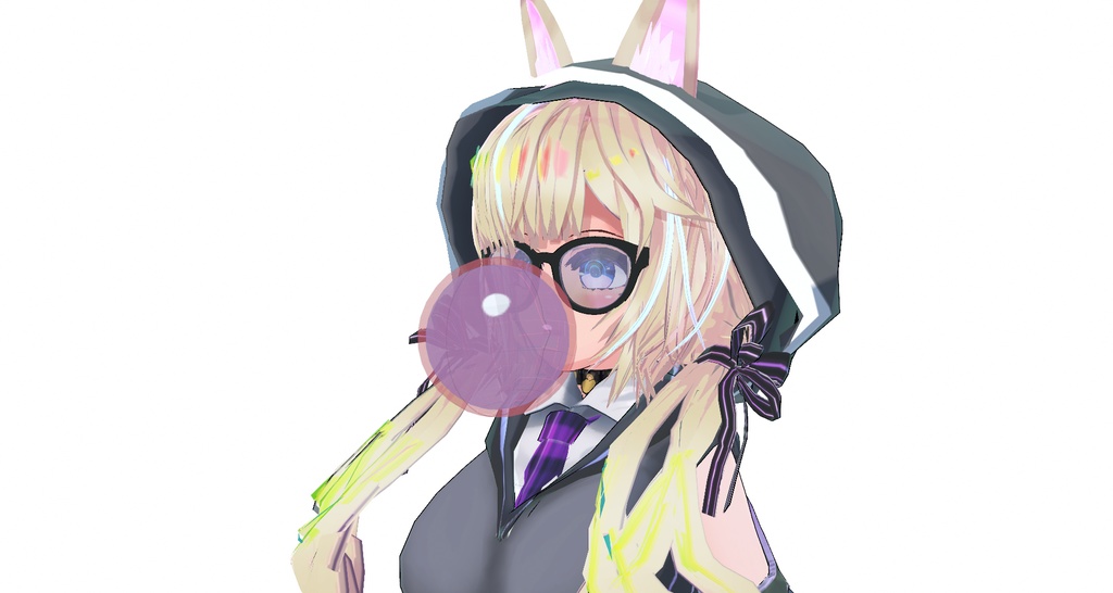 VRoid 表情 風船ガム