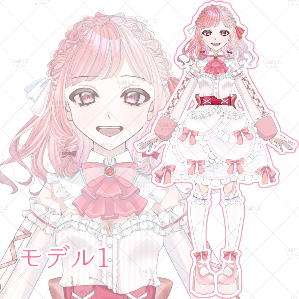 【IRIAM立ち絵】清楚系ロリータ[モデル1]