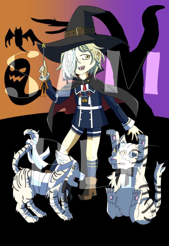 短刀と四季ポストカード