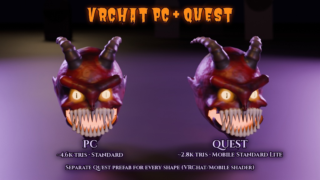 【VRChat PC+Quest】ハロウィン・ホラーボール15種 Halloween Horror Balls