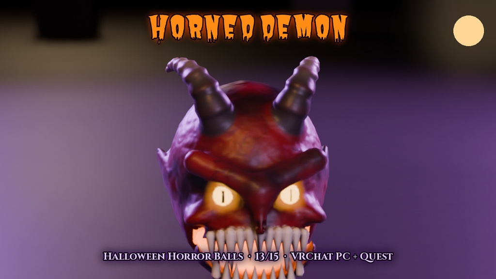 【VRChat PC+Quest】ハロウィン・ホラーボール15種 Halloween Horror Balls