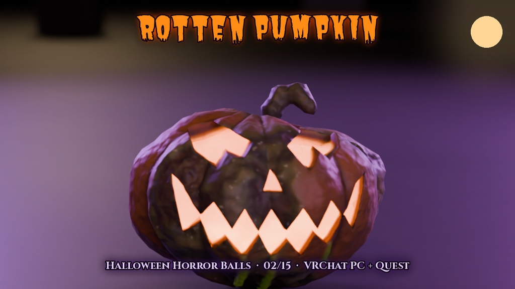 【VRChat PC+Quest】ハロウィン・ホラーボール15種 Halloween Horror Balls