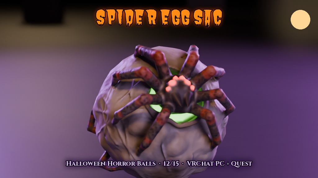 【VRChat PC+Quest】ハロウィン・ホラーボール15種 Halloween Horror Balls