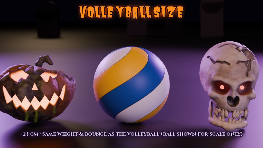 【VRChat PC+Quest】ハロウィン・ホラーボール15種 Halloween Horror Balls