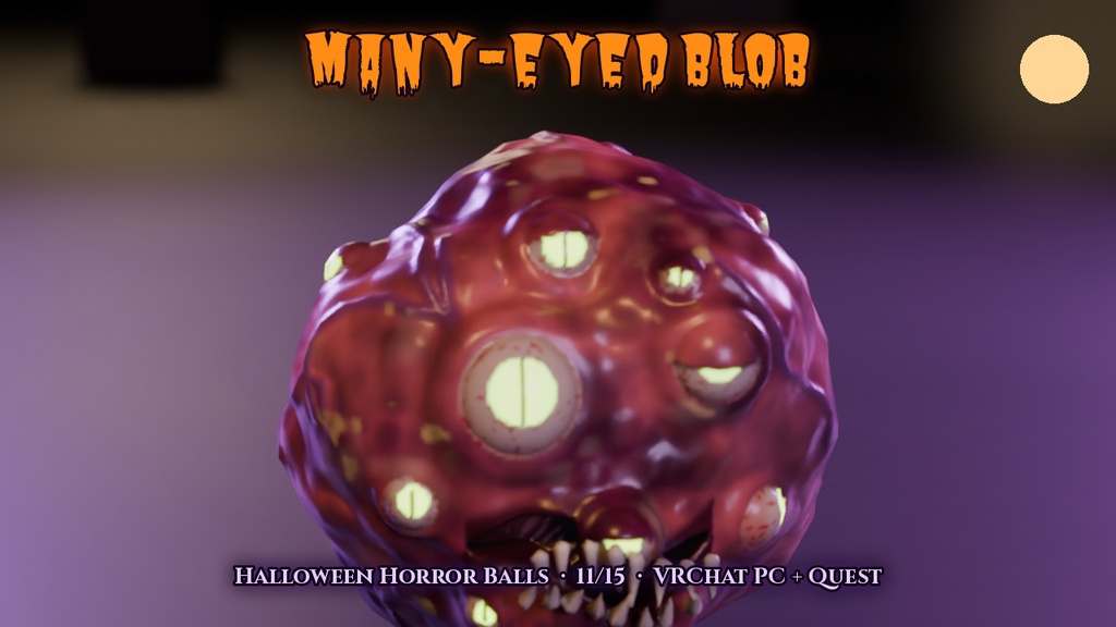 【VRChat PC+Quest】ハロウィン・ホラーボール15種 Halloween Horror Balls