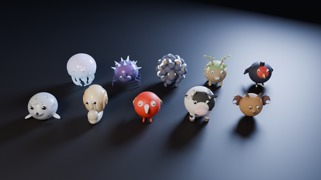 【VRChat PC+Quest】アニマルボール50種 Animal Balls