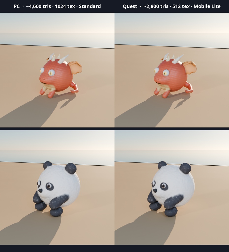 【VRChat PC+Quest】アニマルボール50種 Animal Balls