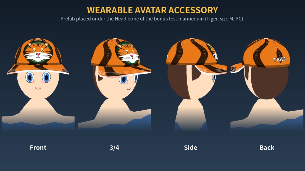 Wild & Mythic Caps|動物キャップ30種(S/M/L・PC/Quest対応)VRChat