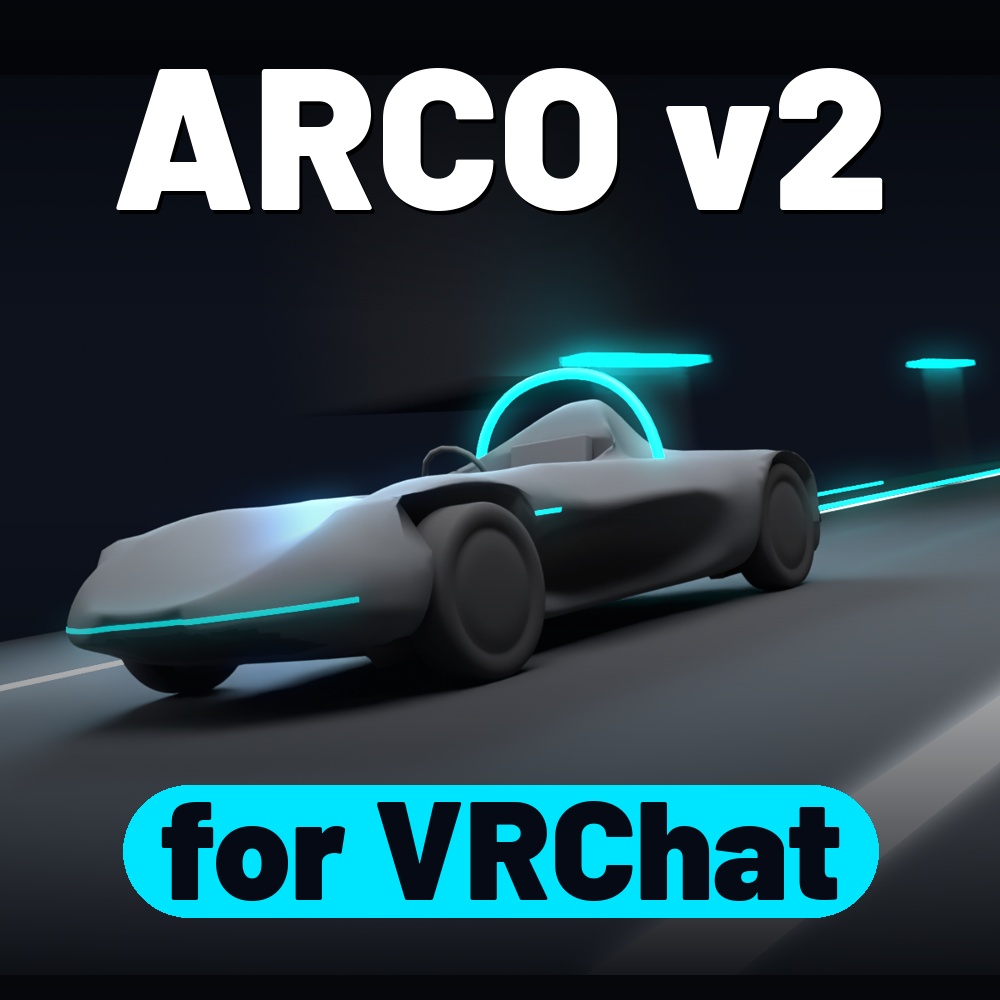 ARCO v2 — Barchetta Car for VRChat Avatars (PC) / VRChat用 車アクセサリー