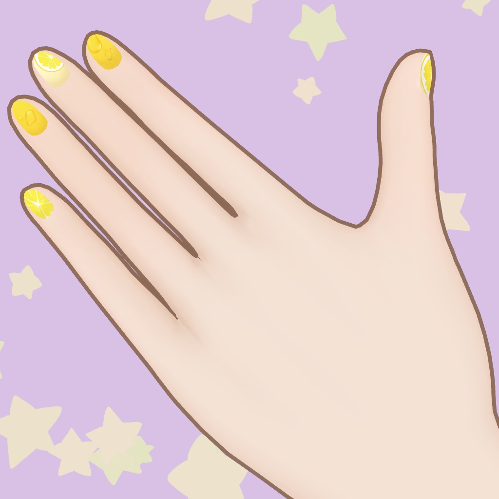 【しらつめ対応】Juicy Nails texture