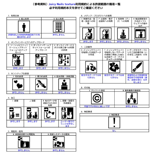 【しらつめ対応】Juicy Nails texture