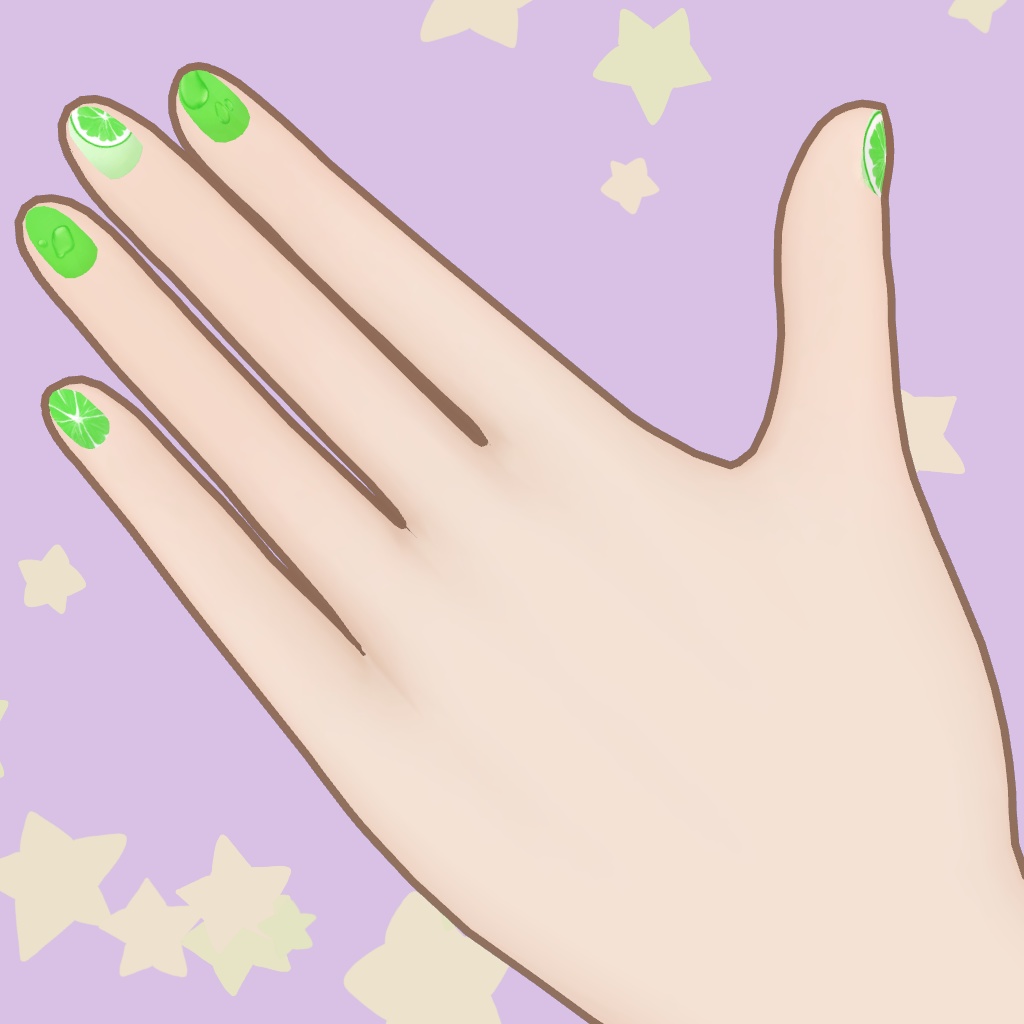 【しらつめ対応】Juicy Nails texture