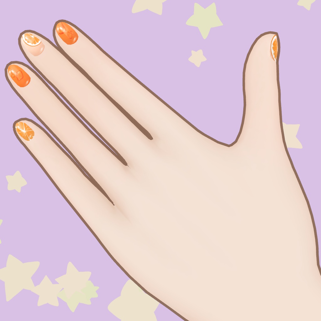 【しらつめ対応】Juicy Nails texture
