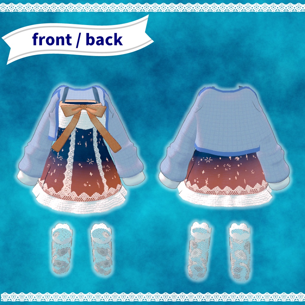 【ティグリなす/ロポリこん対応】きらめくサマードレス