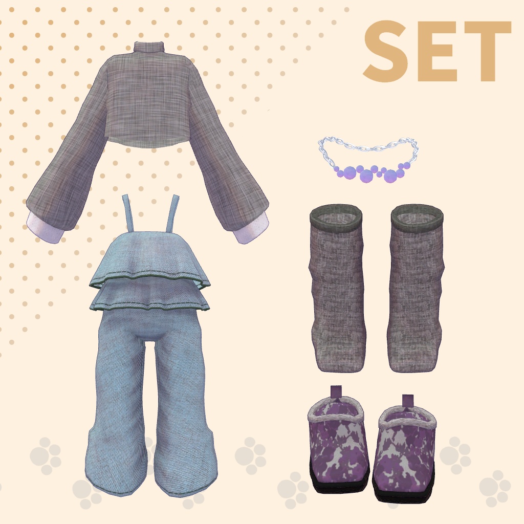 【まめフレンズ/ロポリこん/ティグリなす対応】りらっくすおーばーおーる