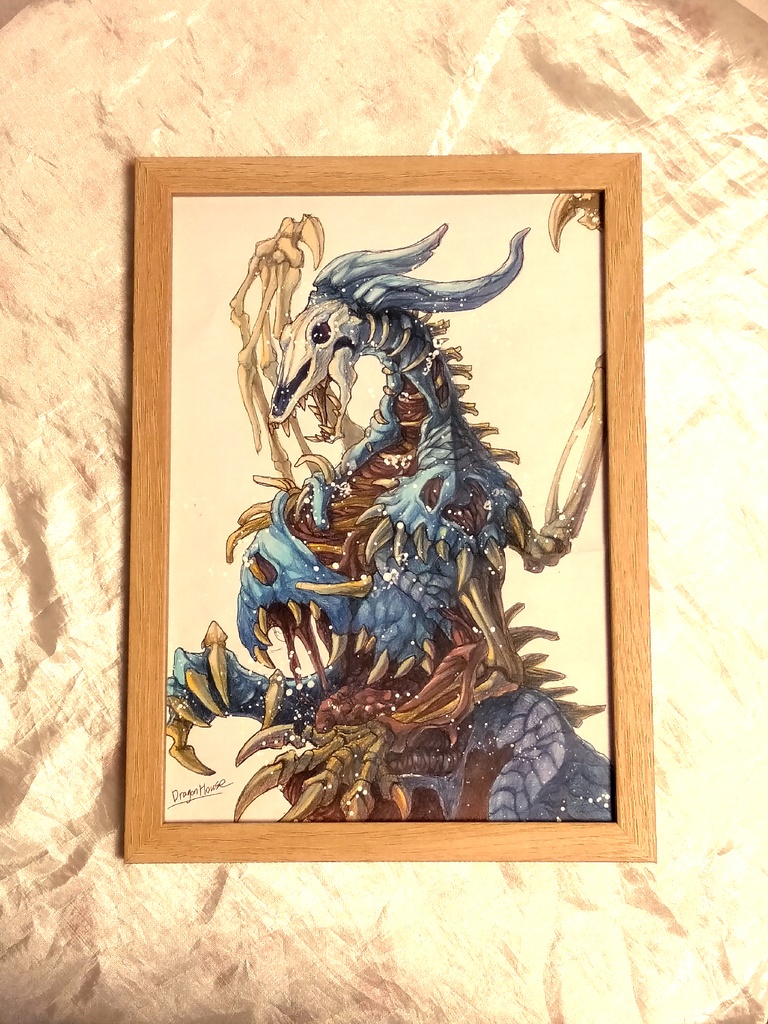 【ラフ原画】蒼のドラゴンゾンビ