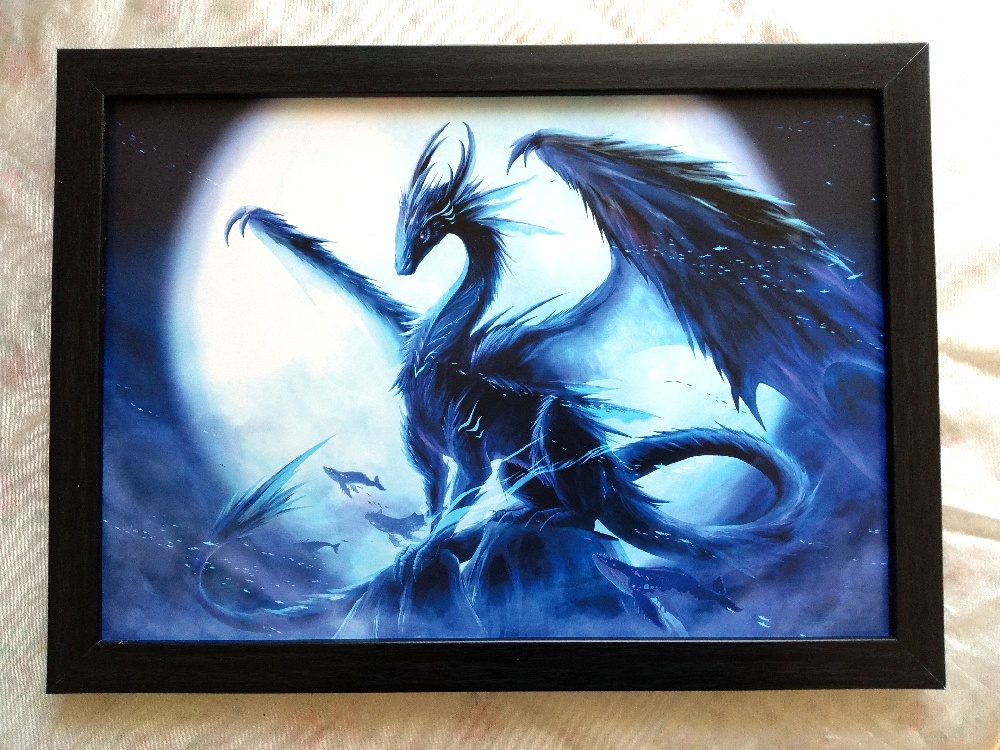 夜のドラゴン・ナイター枠入りポスター