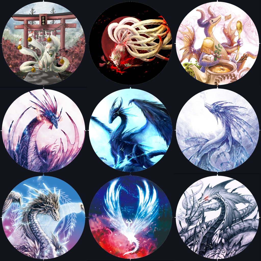 幻獣缶バッジコンプリートセット