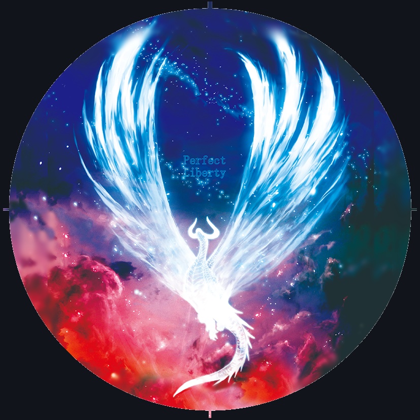 缶バッジ　自由の竜