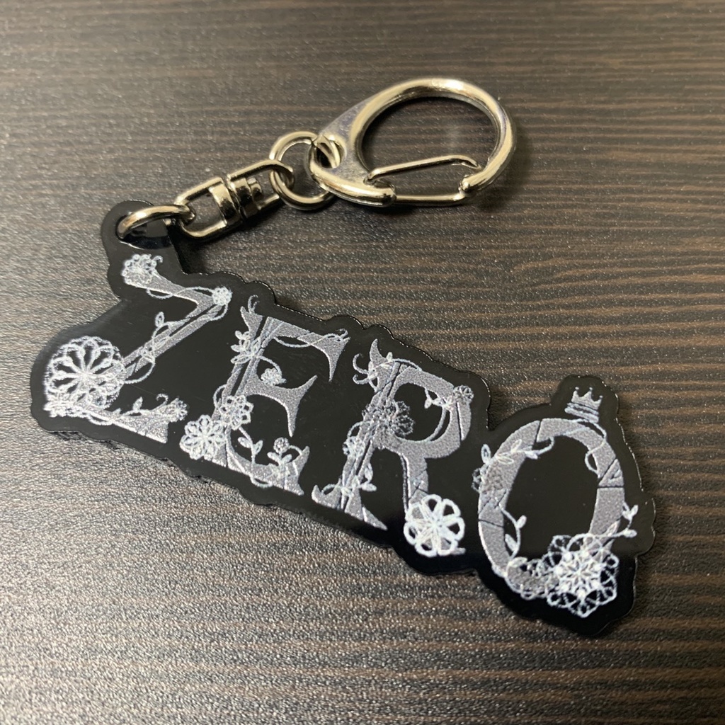 零 ロゴアクリルキーホルダー「ZERO」