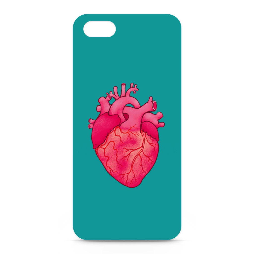 heart(turquoise blue)iPhoneケース - iPhone 5 / SE