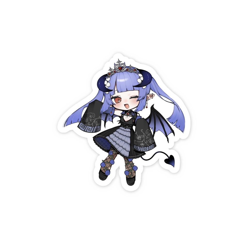 1周年記念ミニキャラステッカー