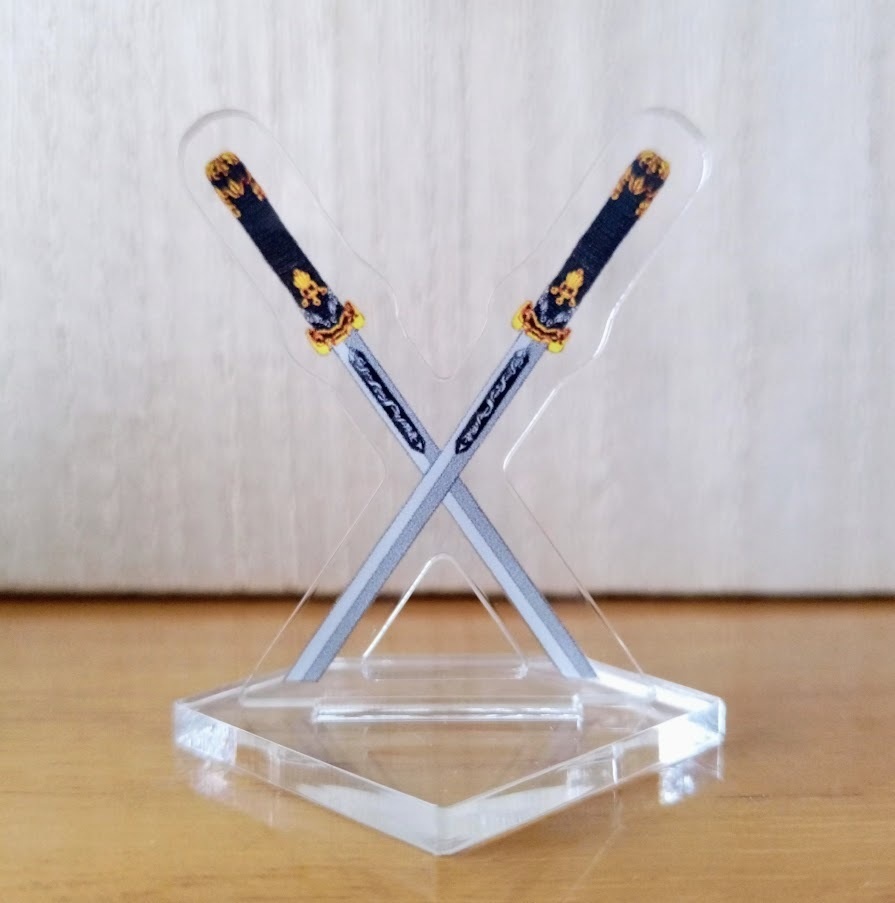 ※折れないように気を付けてねver. 雛無生ちゃんが100均のペンで書いた【みぇいほうけしゃちゅのほてしょせ アクスタ】ミニ