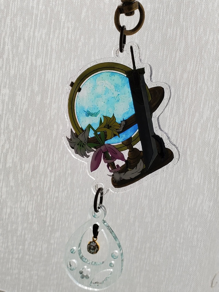 ザックス エアリス イメージ アクリルキーホルダー