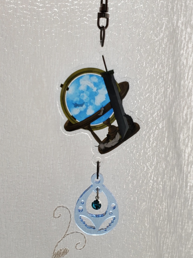 ザックス エアリス イメージ アクリルキーホルダー