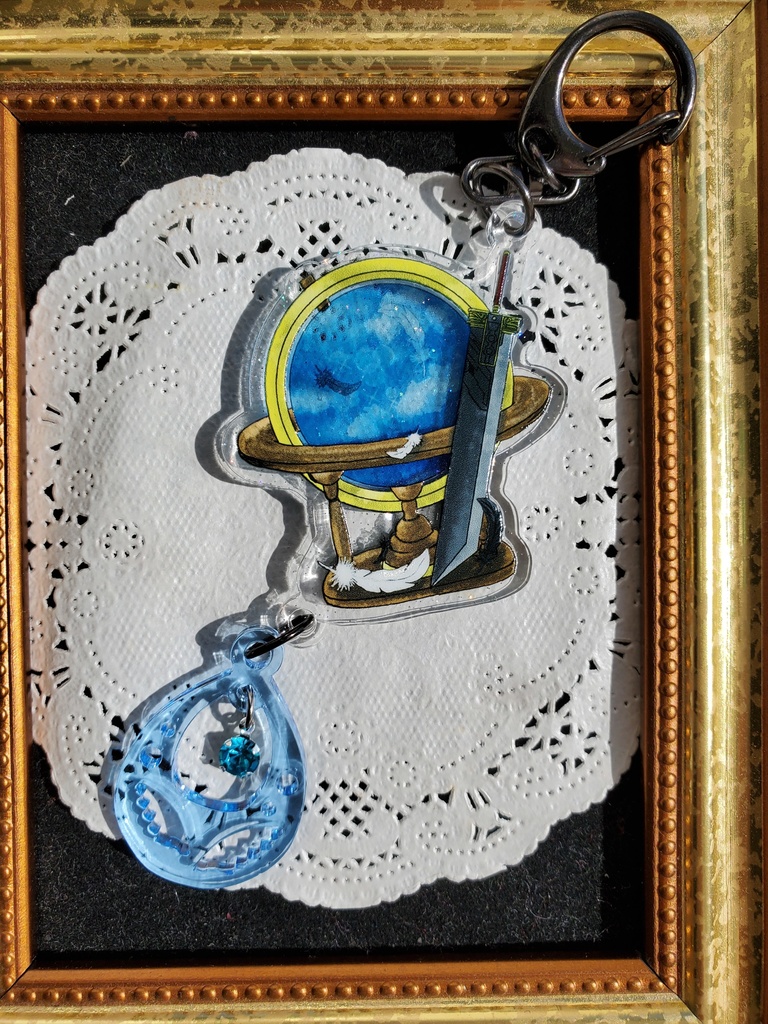 ザックス エアリス イメージ アクリルキーホルダー