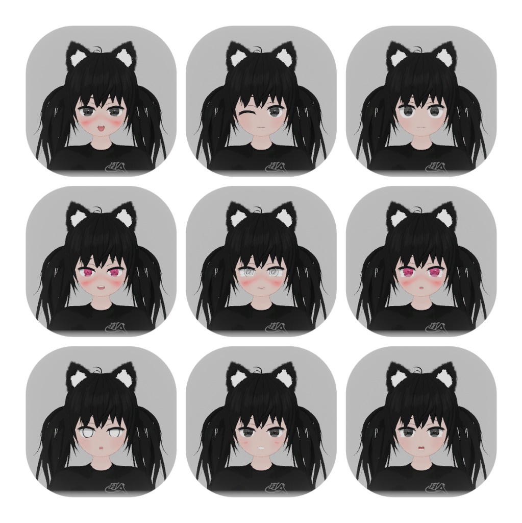 【オリジナル3Dモデル】-Haha/VRChat-【Original 3D Model】 - in7 - 2/5
