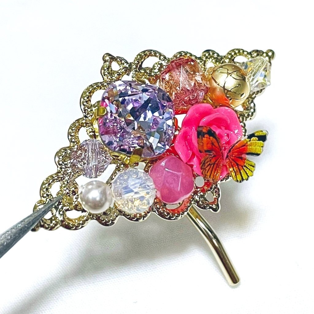 煌きの花園 ハンドメイド ポニーフック Azami Accessory Booth