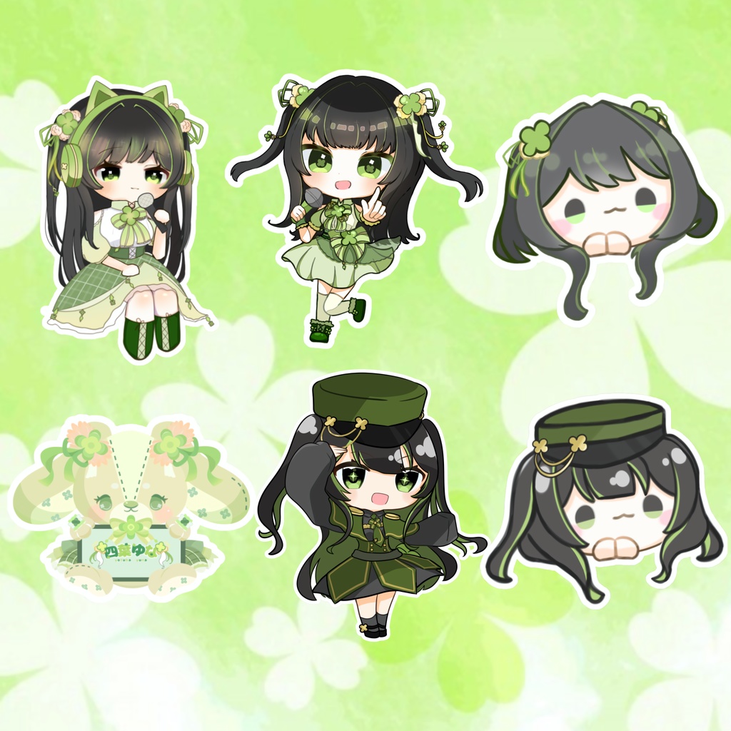 四葉ゆな　ステッカー