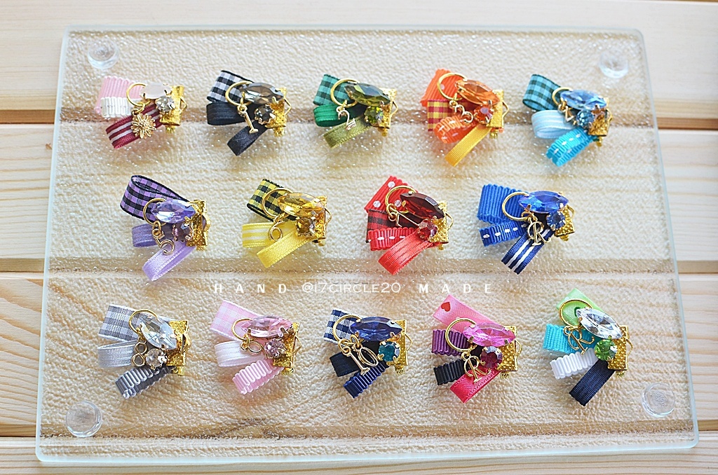 No.8033 キッズアクセサリー ブレスレット指輪イヤリングハンドメイド